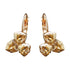 Серьги "Bermudu Trīsstūris III (Golden Shadow)" с кристаллами Swarovski™